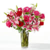 

Luxury stems like roses, lilies, and snapdragons beautifully arranged by your local