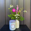 This wildflower inspired gift set comes in a petite ceramic bud vase