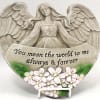 Angel Stepping Stone
9 3/4 Inches
You mean the world to me always &amp;