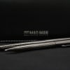 Sleek metallic pens presented in a black case make this gift-ready pen