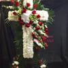 Carnations with beautiful green cymbidium orchids and white
Dendrobians orchids, 36inx28in