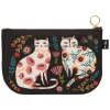 A small zipper Catbloom pouch made from sturdy 100% cotton is perfect