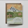 Hello from Portland, Oregon | Mt. Hood Fremont Bridge Card


