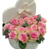 A tender curation of premium blush pink and creamy-white roses, designed to