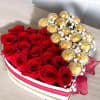 This romantic gift set features 24 premium red roses paired with a