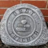 Stone plaque reading 