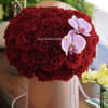 Experience timeless elegance with our Red Velvet Luxury Roses Box, a breathtaking