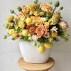  Citrus Blossom &ndash; Vibrant Yellow &amp; Orange Floral Arrangement with Fresh