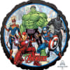 Avengers character balloon with a black scalloped edge
