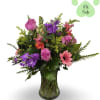 A bright and playful mic of blooms designed with your furry friends