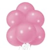 A cheerful cluster of glossy pink latex balloons that adds instant celebration
