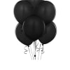 Elevate your celebration with this dramatic black balloon bouquet , Add a