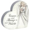 Our heart sitters are made of wood composite and are free standing.W: