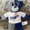 A Dodger Bear plush makes a cheerful keepsake for baseball fans and