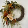 Embrace the beauty of autumn with the Rustic Elegance Silk Wreath by