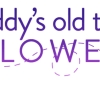 Purple "Maddy's old town FLOWERS" logo with a butterfly graphic