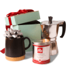 A charming coffee-themed gift set that feels like a warm kitchen hug