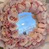 A stunning and unique floral design that combines elegance and personalization. This