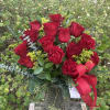 Our classic two dozen roses but arranged in a compact style. If