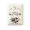 Sagittarius flower zodiac card set with carnation artwork