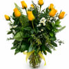 Brighten their day with cheerful yellow roses. Hand-arranged by our expert designers