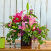 Soft, romantic, and beautifully lush, our Blush Garden Blooms arrangement is designed