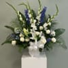 Honor a loved one with our elegant Heavenly Blue &amp; White Tribute