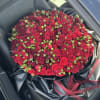 This elegant large bouquet of spray roses is created for one of