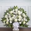 Symbolizing peace, serenity and purity, white  flowers can help comfort those