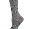 Change into something beautiful in our Butterfly Bamboo Bend Crew Socks. These