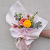 Mini size Bouquets included 5 different kinds of flowers, greenies and fillers.