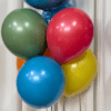 Bright, playful balloon clusters designed for birthday celebrations - these "Birthday" balloon