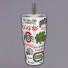 Ohio State Buckeyes tumbler with a metal straw