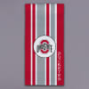 Ohio State Buckeyes striped gift bag with logo