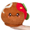 Plush taco-shaped stuffed toy with a smiling face