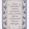 Lavender memorial throw with floral border and a sympathy quote