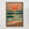 This 17.5" x 23.5" warm, coastal-themed wall arrangement brings sunset calm to