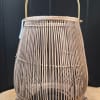 This beautiful rattan 13" lantern is a gift-ready centerpiece
Dimensions:  10" x
