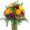 This bright and colorful bouquet would brighten anyone's day.