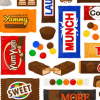 Bag with your choice of candy: 
skittles
m&amp;m's - regular, peanut, or peanut