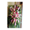 Tall standing floral spray with pink and white flowers