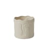 Lush mound of seasonal floral and greenery in our MONADA POT. 
Vase