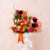 Brighten any space with our Elegant Flower Vase Arrangement! Bursting with vibrant