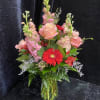 A tall, joyful arrangement perfect for the cat-loving mom who deserves something