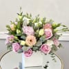 A beautifully curated arrangement of soft pink and creamy blooms, Blush Garden