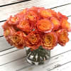 A spiral arrangement of 24 Free Spirit roses is perfect as a