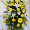 This is our Funeral Spray Arrangement designed with a Mixture of Yellow