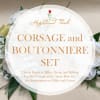 2 Spray Roses w/ Filler, Green and Ribbon For the Corsage and