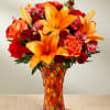 Saturated in the alluring hues of the harvest season, this fresh flower