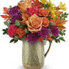 Celebrate the essence of fall with this abundant bouquet of autumnal roses
